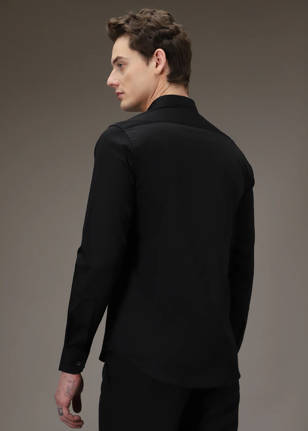 Sequence Debonair Designer Black Shirt - Image 4